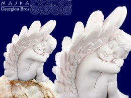 Aniołek śpiący - alabaster grecki