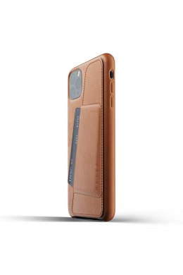 Mujjo Full Leather Wallet Case - etui skórzane do iPhone 11 Pro Max (tan) [P]