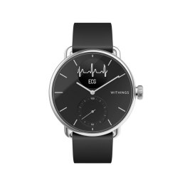Withings Scanwatch - zegarek z funkcją EKG, pomiarem pulsu i SPO2 oraz mierzeniem aktywności fizycznej i snu (38mm, black)