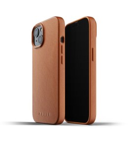 Mujjo Full Leather Case - etui skórzane do iPhone 13 (tan)