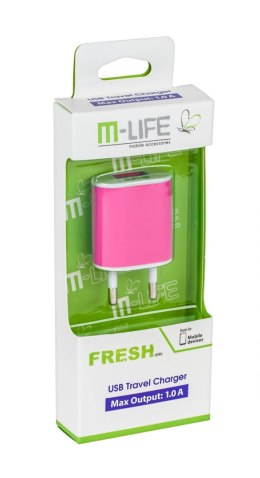 Ładowarka sieciowa M-Life USB 1000mA