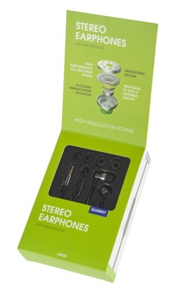 Słuchawki metalowe douszne M-Life Jack 3,5 z mikrofonem iphone/samsung
