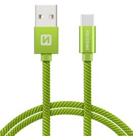 KABEL SWISSTEN USB/TYPE-C 3A 1,2M GREEN