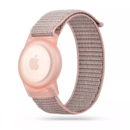 Opaska pasek Nylon dla dzieci do Apple AirTag Pink