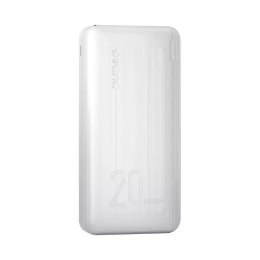 Dudao powerbank 20000 mAh Power Delivery 20 W Quick Charge 3.0 2x USB / USB Type C blanc (K12PQ + blanc)