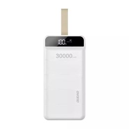 Dudao powerbank 30000 mAh 3x USB avec lampe LED blanc (K8s + blanc)
