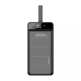 Dudao powerbank 30000 mAh 3x USB avec lampe LED noir (K8s + noir)