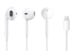 Słuchawki Apple EarPods MMTN2ZM/A ze złączem Lightning białe
