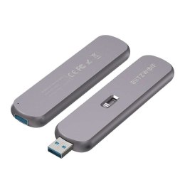 Obudowa dysku SATA M.2 SSD BlitzWolf BW-SSDE3 B-key, 5Gbps, USB-A