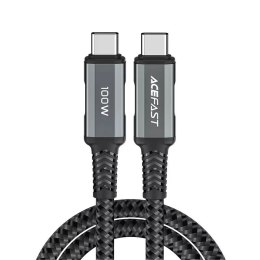 Câble Acefast USB Type C - USB Type C 2m, 100W (20V / 5A) gris (C4-03 gris espace profond)