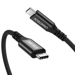 Câble de charge rapide Choetech USB Type C - USB Type C 3.1 Gen 2 100W Power Delivery 2m noir (XCC-1007)