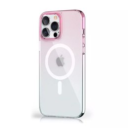 Coque magnétique Kingxbar PQY Gradient Series pour iPhone 13 Pro Coque Bleue / Rose (compatible MagSafe)