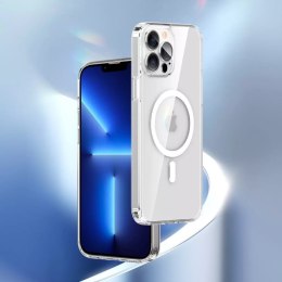 Kingxbar PQY Crystal Series Coque magnétique pour iPhone 13 Pro Max Coque transparente (compatible MagSafe)