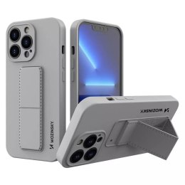Wozinsky Kickstand Case étui en silicone avec support pour iPhone 13 gris
