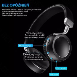 ROCK SPACE S9 Bezprzewodowe słuchawki nauszne HiFi Brązowy