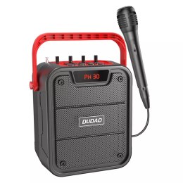 Dudao Bluetooth 5.0 Haut-parleur sans fil 10W 4800mAh Microphone Karaoke System Noir (Y15s-noir)