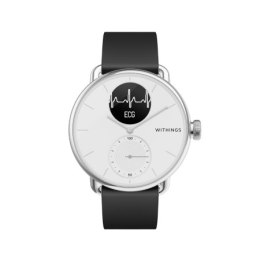 Withings Scanwatch - zegarek z funkcją EKG, pomiarem pulsu i SPO2 oraz mierzeniem aktywności fizycznej i snu (38mm, white)