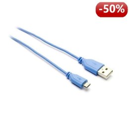 G&BL Kabel do ładowania i synchronizacji danych, USB A M- Micro USB B M, 1m, niebieski