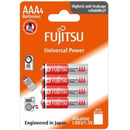 FUJITSU Bateria alkaliczna, LR03 AAA, 1.5V, 4szt, blister