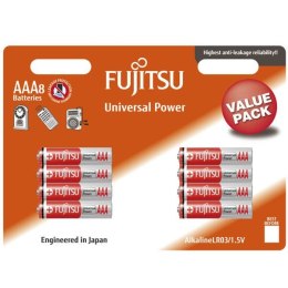 FUJITSU Bateria alkaliczna, LR03 AAA, 1.5V, 8szt, blister