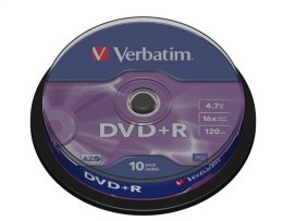VERBATIM DVD+R 4,7GB 16X CAKE*10 43498
