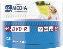 MyMEDIA by Verbatim DVD-R 50PK Wrap 4.7GB - Wide Printable 69202