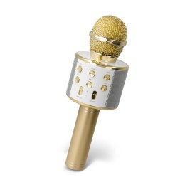 Maxlife mikrofon z głośnikiem Bluetooth MX-300 złoty
