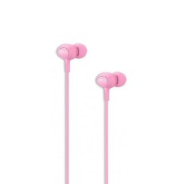 XO słuchawki przewodowe S6 jack 3,5mm dokanałowe różowa