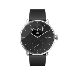 Withings Scanwatch - zegarek z funkcją EKG, pomiarem pulsu i SPO2 oraz mierzeniem aktywności fizycznej i snu (38mm, black)