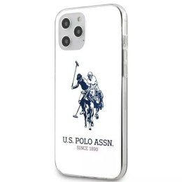 Etui na telefon US Polo USHCP12LTPUHRWH do Apple iPhone 12 Pro Max biały/white Shiny Big Logo