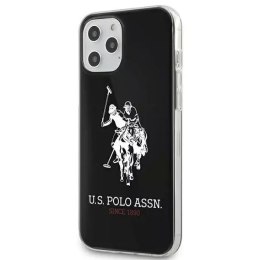 Etui na telefon US Polo USHCP12LTPUHRWH do Apple iPhone 12 Pro Max czarny/black Shiny Big Logo