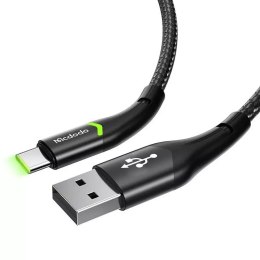 Mcdodo Magnificence CA-7960 LED kabel USB na USB-C, 1 m (černý)