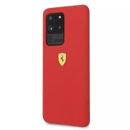 Pouzdro Ferrari Hardcase pro Samsung Galaxy S20 Ultra červené/červené silikonové pouzdro