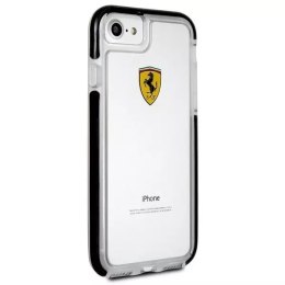 Obal na telefon Ferrari Hardcase iPhone 7/8 SE 2020 / SE 2022 Nárazuvzdorný transparentní černý