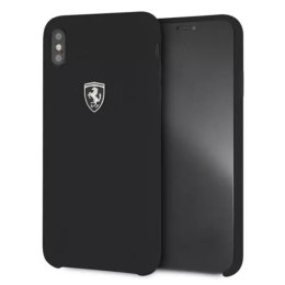 Pevné pouzdro Ferrari iPhone Xs Max černé/černé silikonové Off track