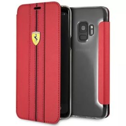 Pevný obal Ferrari pro Samsung Galaxy S9 červený/červený Urban