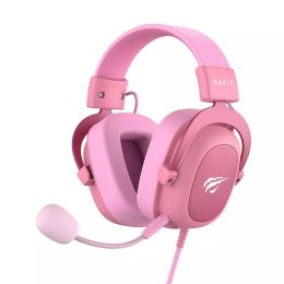 Herní sluchátka Havit H2002D (růžová)