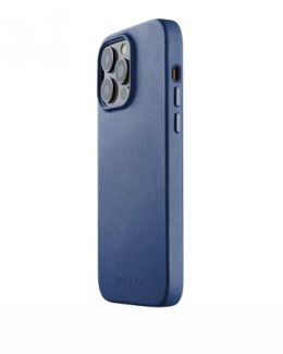 Mujjo Full Leather Case - etui skórzane do iPhone 14 Pro Max kompatybilne z MagSafe (monaco blue)