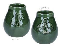Naczynie Ceramiczne do Yerby - zieleń transparentna