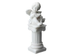 Aniołek czytający książkę - alabaster grecki