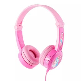 Słuchawki przewodowe dla dzieci BuddyPhones Travel (różowe)