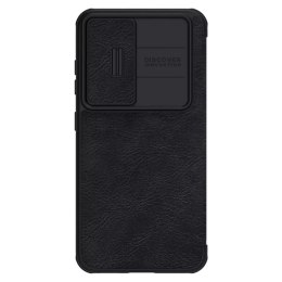 Etui Nillkin Qin Leather Pro Case etui do Samsung Galaxy S23+ pokrowiec z klapką osłona na aparat czarne