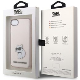 Karl Lagerfeld nakładka do iPhone 7 / 8 / SE KLHCI8HNCHTCP różowa hardcase IML NFT Choupette