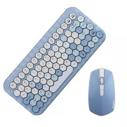 MOFII Honey 2.4G Wireless Keyboard Mouse Set (Blue)