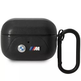 Pouzdro BMW BMAP22PVTK pro kryt AirPods Pro black/black Leather Curved Line
