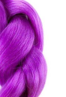 Włosy syntetyczne warkoczyki - fioletowe