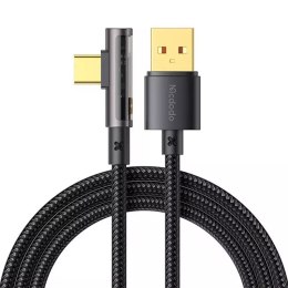 Mcdodo CA-3380 Angled Prism USB to USB-C kabel, 6A, 1,2m (černý)