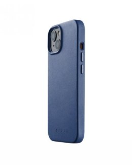 Mujjo Full Leather Case - etui skórzane do iPhone 14 kompatybilne z MagSafe (monaco blue)