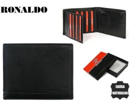 Skórzany portfel męski z systemem RFID — Ronaldo
