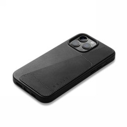 Mujjo Full Leather Wallet Case - etui skórzane do iPhone 14 Pro Max (black)